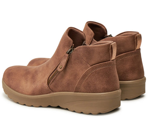 Ghete sport, dama, SKECHERS LOVELY VIBE-FALL IN BLOOM 158952-MUSH bej, piele ecologica